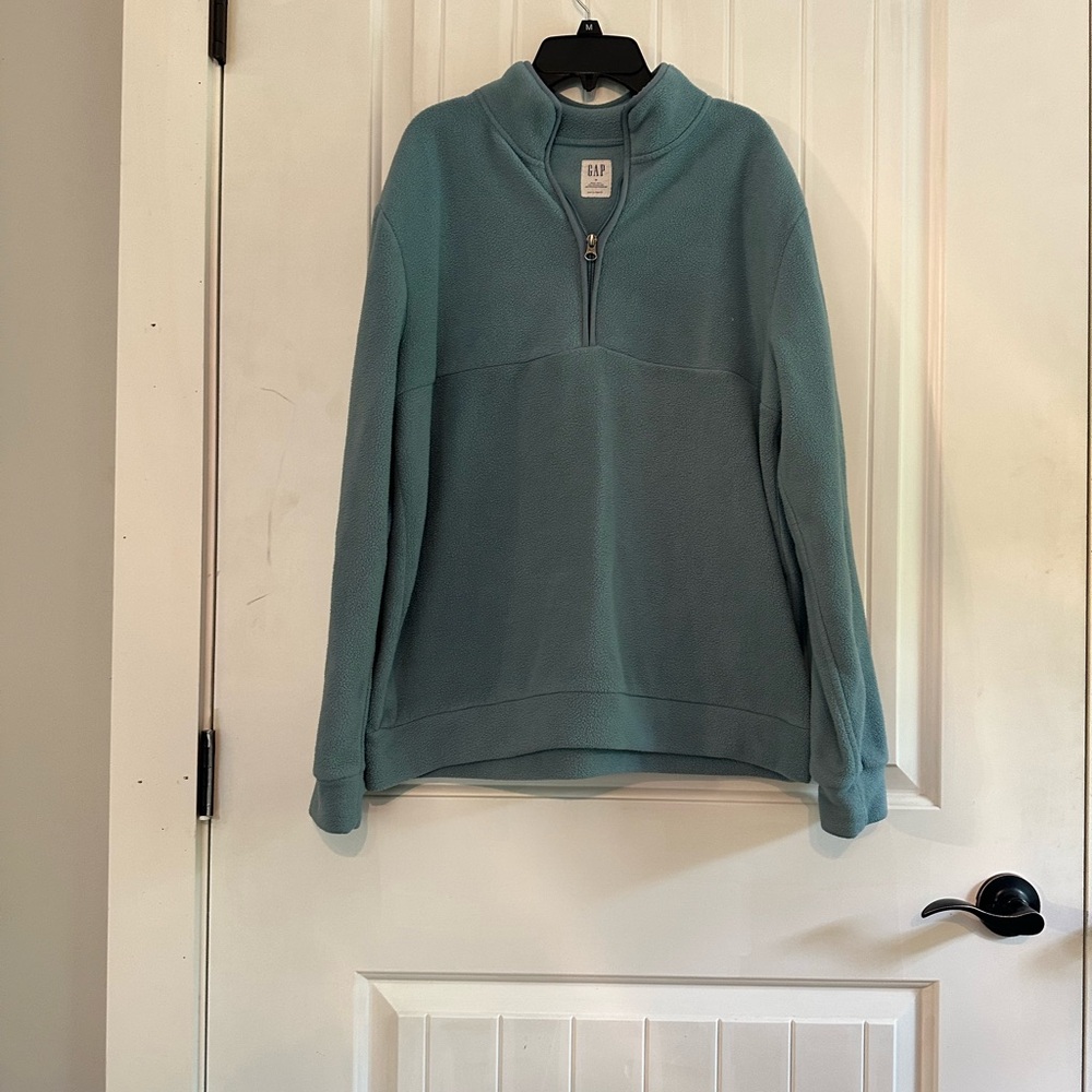 GAP Blue Turtleneck Sweater Cozy Cowl Design